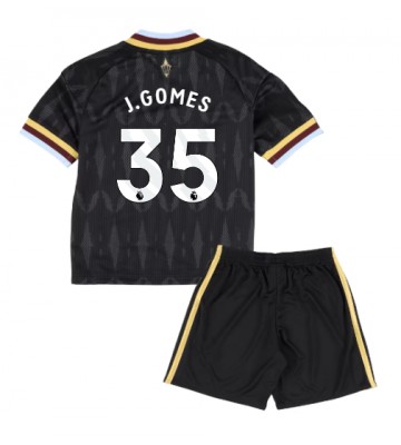 Aston Villa Joao Gomes #35 Bortaställ Barn 2026-27 Kortärmad (+ Korta byxor)